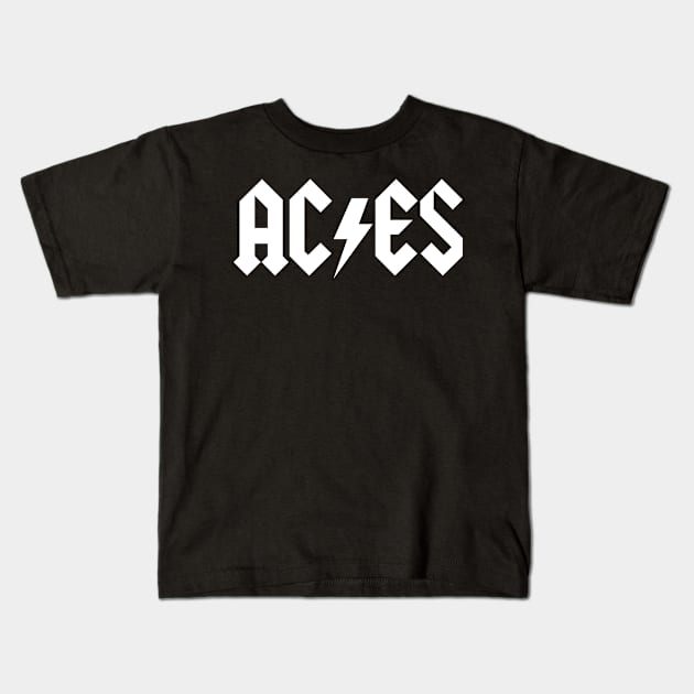 Aces rocks Kids T-Shirt by UStshirts